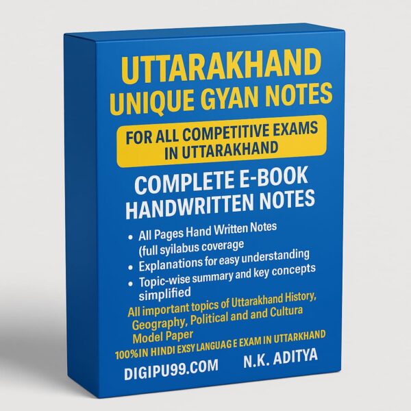 Uttarakhand GS And Handwritten Notes Bundle